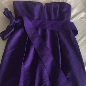 J. Crew Strapless Purple Dress 6 NWOT